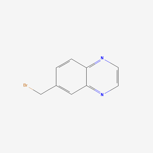 6-(bromomethyl)quinoxaline (CAS: 53967-21-8) - Chemical Structure and Molecular Formula 