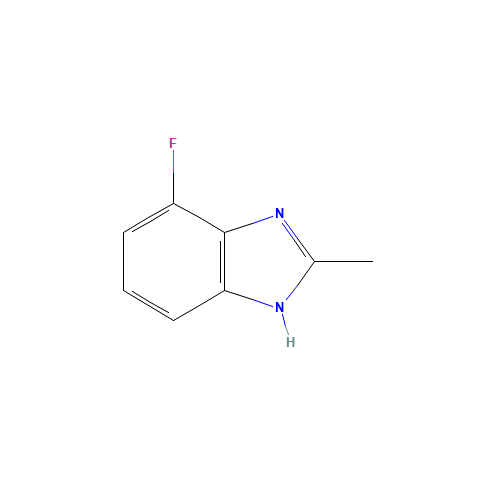 4-fluoro-2-methyl-1H-benzimidazole (CAS: 18645-89-1) - Chemical Structure and Molecular Formula 