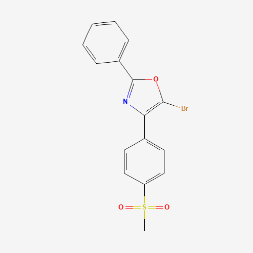 5-bromo-4-(4-methylsulfonylphenyl)-2-phenyl-1,3-oxazole (CAS: 1207747-16-7) - Related Chemical Product