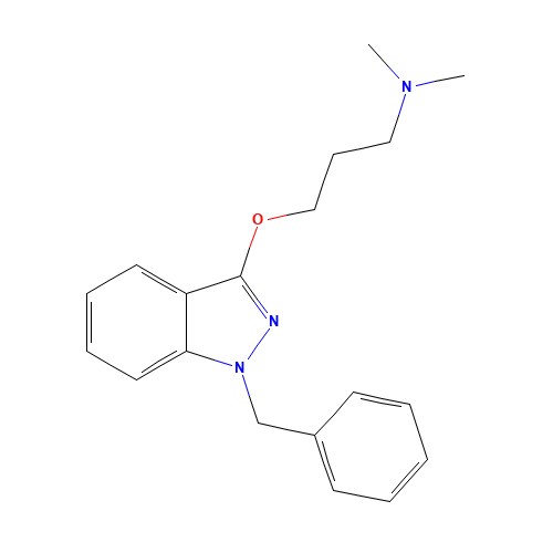 3-(1-benzylindazol-3-yl)oxy-N,N-dimethylpropan-1-amine (CAS: 642-72-8) - Related Chemical Product