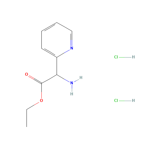 ethyl 2-amino-2-pyridin-2-ylacetate;dihydrochloride (CAS: 1236254-79-7) - Chemical Structure and Molecular Formula 