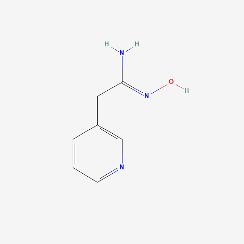 N'-hydroxy-2-pyridin-3-ylethanimidamide (CAS: 137499-45-7) - Chemical Structure and Molecular Formula 