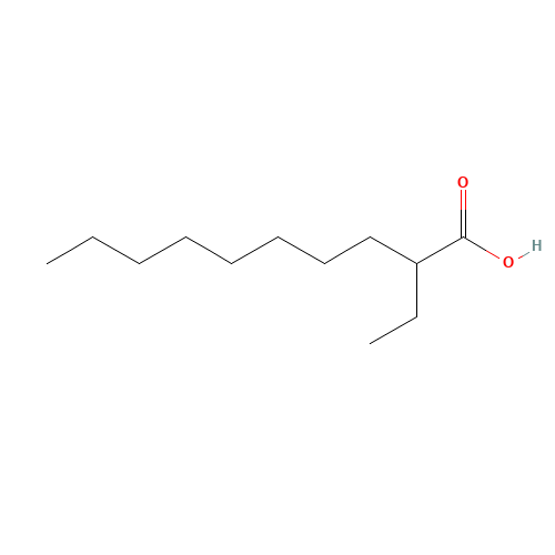 2-ethyldecanoic acid (CAS: 2874-76-2) - Chemical Structure and Molecular Formula 