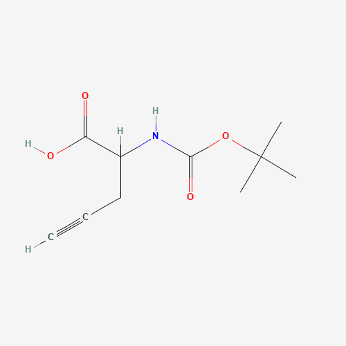 2-[(2-methylpropan-2-yl)oxycarbonylamino]pent-4-ynoic acid (CAS: 61172-66-5) - Related Chemical Product