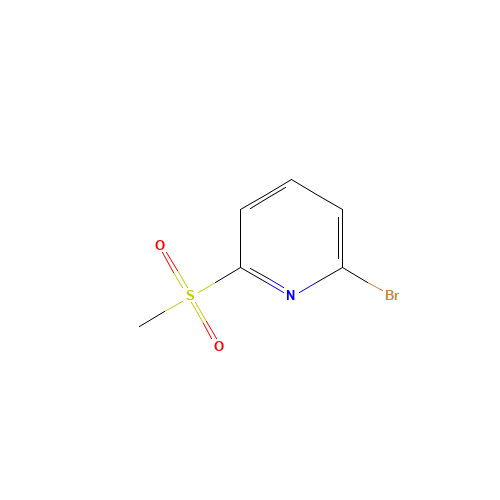 2-bromo-6-methylsulfonylpyridine (CAS: 98626-92-7) - Chemical Structure and Molecular Formula 