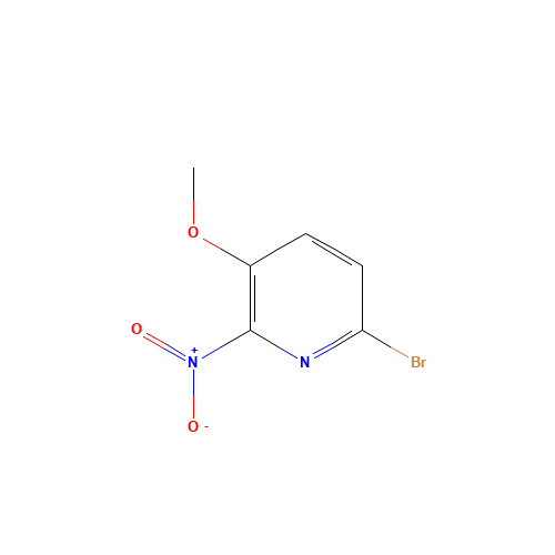 6-bromo-3-methoxy-2-nitropyridine (CAS: 916737-76-3) - Chemical Structure and Molecular Formula 