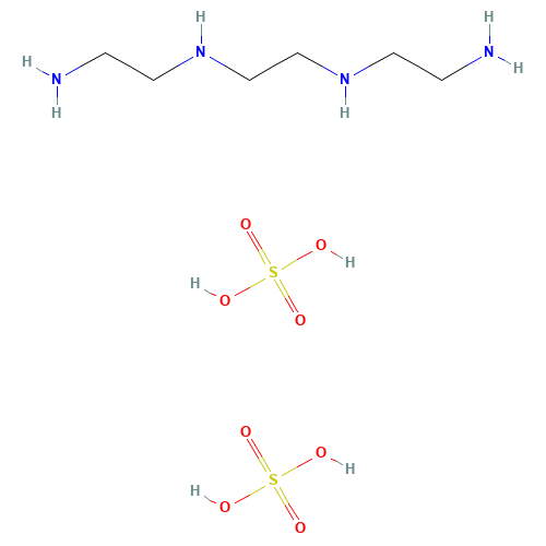 N'-[2-(2-aminoethylamino)ethyl]ethane-1,2-diamine;sulfuric acid (CAS: 25291-67-2) - Chemical Structure and Molecular Formula 