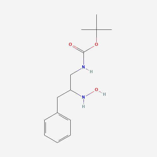 tert-butyl N-[2-(hydroxyamino)-3-phenylpropyl]carbamate (CAS: 943324-37-6) - Chemical Structure and Molecular Formula 