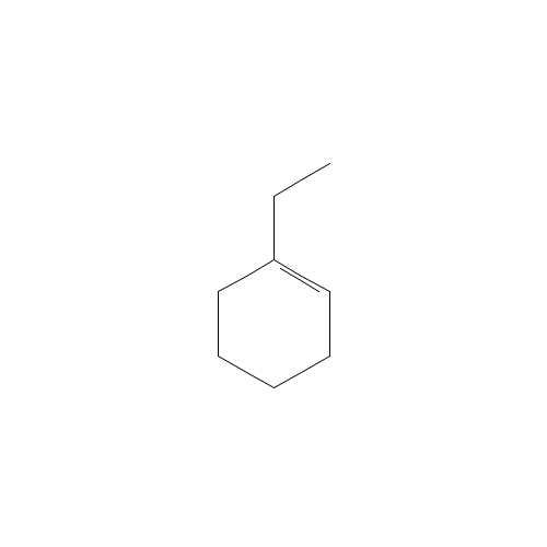 1-ethylcyclohexene (CAS: 1453-24-3) - Chemical Structure and Molecular Formula 