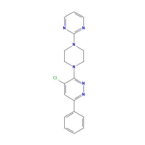 4-chloro-6-phenyl-3-(4-pyrimidin-2-ylpiperazin-1-yl)pyridazine (CAS: 886208-70-4) - Related Chemical Product