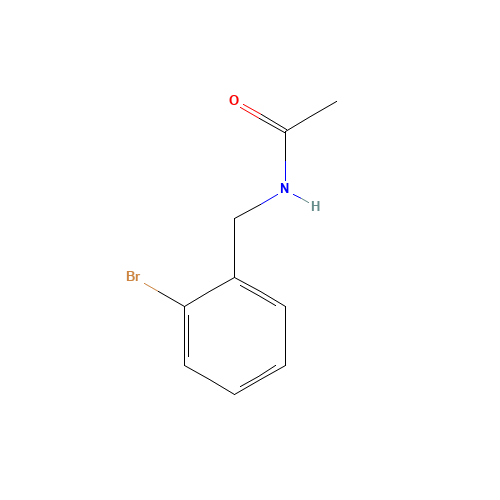 N-[(2-bromophenyl)methyl]acetamide (CAS: 74315-07-4) - Chemical Structure and Molecular Formula 