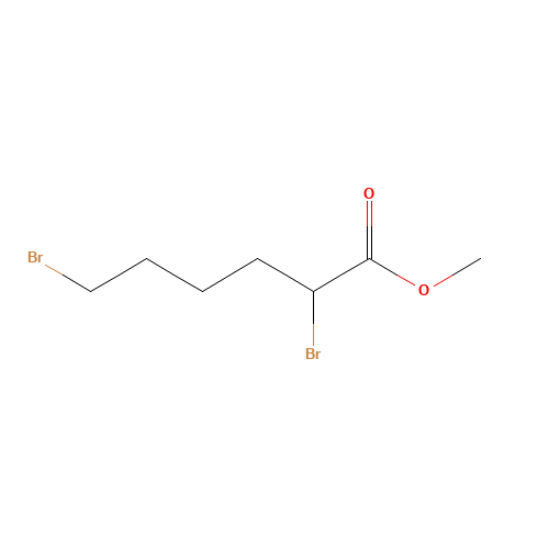 methyl 2,6-dibromohexanoate (CAS: 29547-05-5) - Chemical Structure and Molecular Formula 