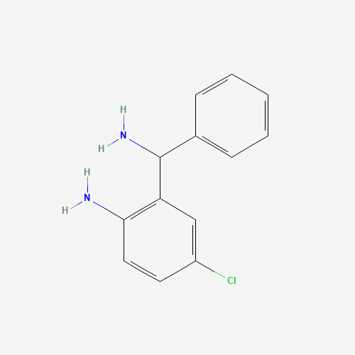 2-[amino(phenyl)methyl]-4-chloroaniline (CAS: 1824-70-0) - Chemical Structure and Molecular Formula 