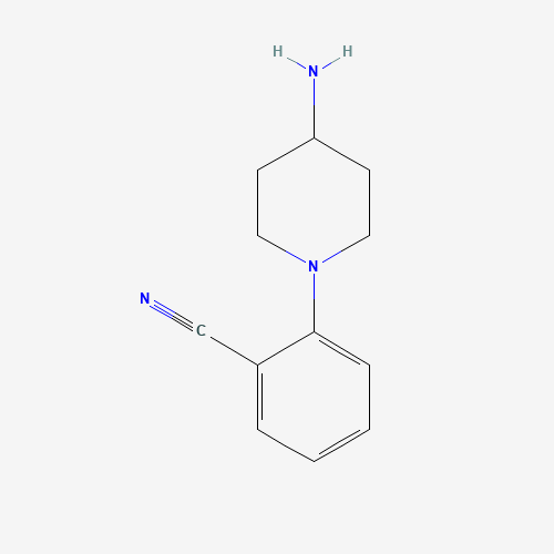 2-(4-aminopiperidin-1-yl)benzonitrile (CAS: 1039022-11-1) - Chemical Structure and Molecular Formula 