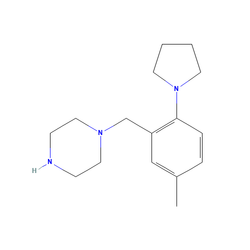 1-[(5-methyl-2-pyrrolidin-1-ylphenyl)methyl]piperazine (CAS: 1460033-56-0) - Related Chemical Product