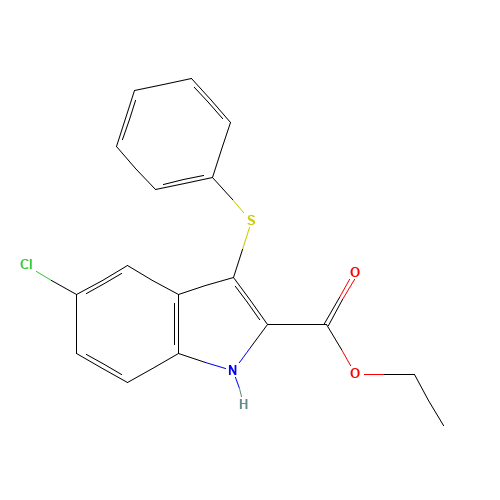 ethyl 5-chloro-3-phenylsulfanyl-1H-indole-2-carboxylate (CAS: 118427-37-5) - Related Chemical Product
