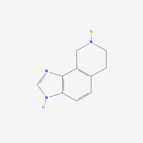 6,7,8,9-tetrahydro-3H-imidazo[4,5-h]isoquinoline (CAS: 56623-99-5) - Chemical Structure and Molecular Formula 