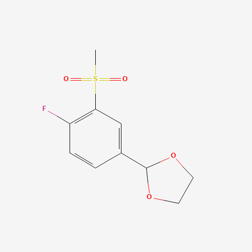 2-(4-fluoro-3-methylsulfonylphenyl)-1,3-dioxolane (CAS: 1354940-63-8) - Related Chemical Product