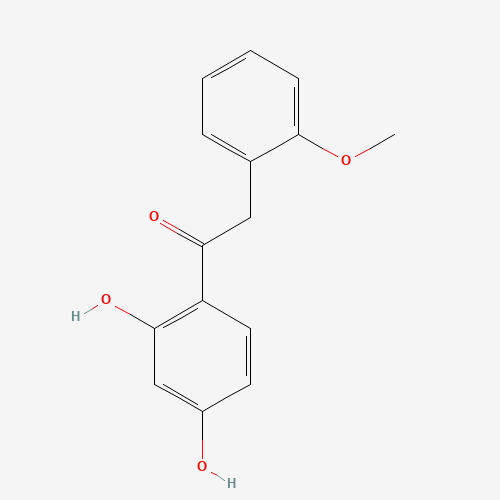 1-(2,4-dihydroxyphenyl)-2-(2-methoxyphenyl)ethanone (CAS: 92549-46-7) - Chemical Structure and Molecular Formula 