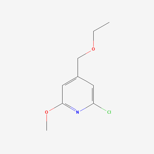 2-chloro-4-(ethoxymethyl)-6-methoxypyridine (CAS: 1402738-53-7) - Chemical Structure and Molecular Formula 