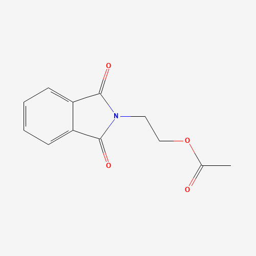 2-(1,3-dioxoisoindol-2-yl)ethyl acetate (CAS: 546-69-0) - Chemical Structure and Molecular Formula 