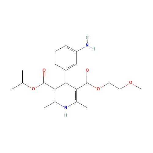 3-O-(2-methoxyethyl) 5-O-propan-2-yl 4-(3-aminophenyl)-2,6-dimethyl-1,4-dihydropyridine-3,5-dicarboxylate (CAS: 155861-24-8) - Related Chemical Product