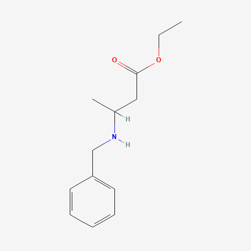 ethyl 3-(benzylamino)butanoate (CAS: 6335-80-4) - Chemical Structure and Molecular Formula 