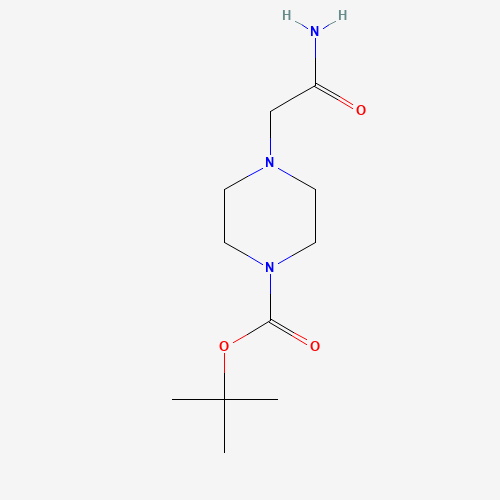 tert-butyl 4-(2-amino-2-oxoethyl)piperazine-1-carboxylate (CAS: 77278-70-7) - Chemical Structure and Molecular Formula 