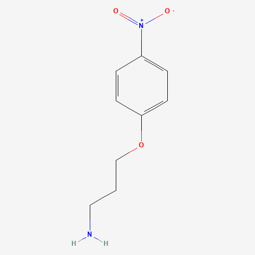 3-(4-nitrophenoxy)propan-1-amine (CAS: 100841-04-1) - Chemical Structure and Molecular Formula 