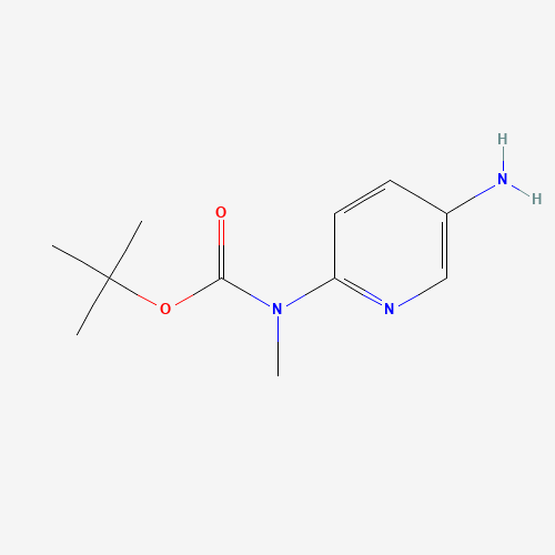 tert-butyl N-(5-aminopyridin-2-yl)-N-methylcarbamate (CAS: 1039055-46-3) - Chemical Structure and Molecular Formula 