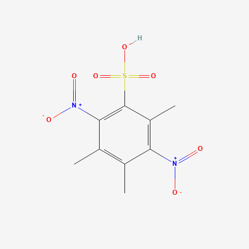 2,4,5-trimethyl-3,6-dinitrobenzenesulfonic acid (CAS: 13059-46-6) - Chemical Structure and Molecular Formula 