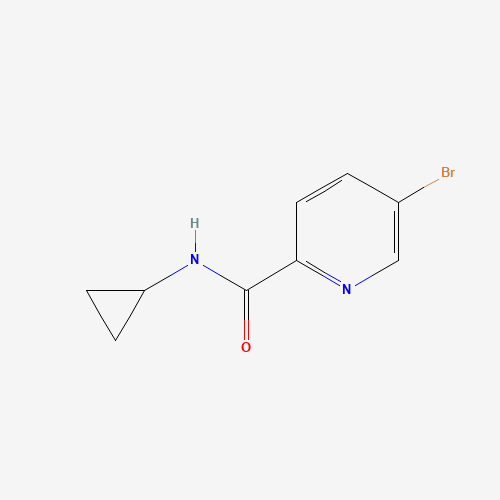 5-bromo-N-cyclopropylpyridine-2-carboxamide (CAS: 638219-77-9) - Chemical Structure and Molecular Formula 