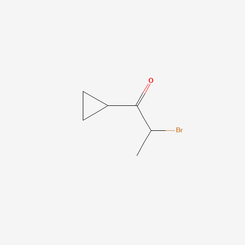 2-bromo-1-cyclopropylpropan-1-one (CAS: 34650-66-3) - Chemical Structure and Molecular Formula 