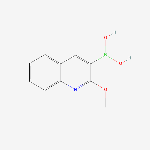 (2-methoxyquinolin-3-yl)boronic acid (CAS: 886853-93-6) - Chemical Structure and Molecular Formula 