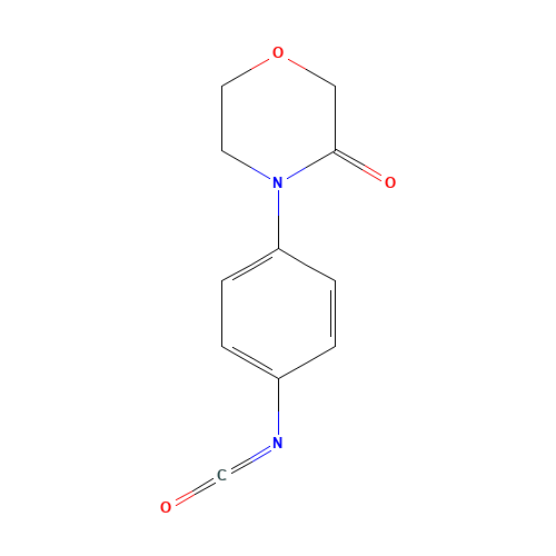 4-(4-isocyanatophenyl)morpholin-3-one (CAS: 1325210-64-7) - Chemical Structure and Molecular Formula 
