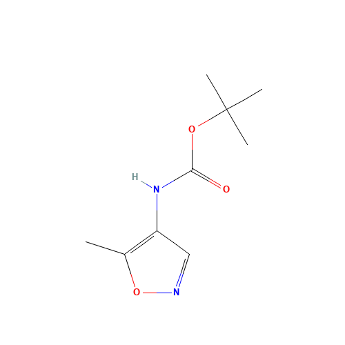tert-butyl N-(5-methyl-1,2-oxazol-4-yl)carbamate (CAS: 1285517-13-6) - Chemical Structure and Molecular Formula 
