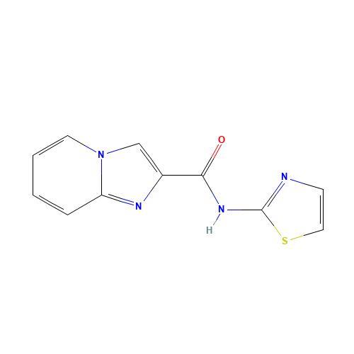 N-(1,3-thiazol-2-yl)imidazo[1,2-a]pyridine-2-carboxamide (CAS: 796099-87-1) - Chemical Structure and Molecular Formula 