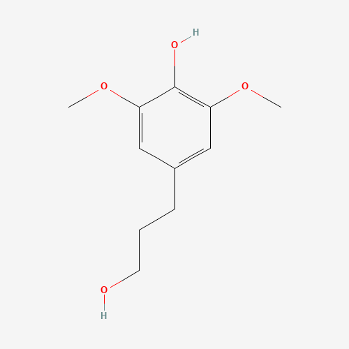 4-(3-hydroxypropyl)-2,6-dimethoxyphenol (CAS: 20736-25-8) - Chemical Structure and Molecular Formula 