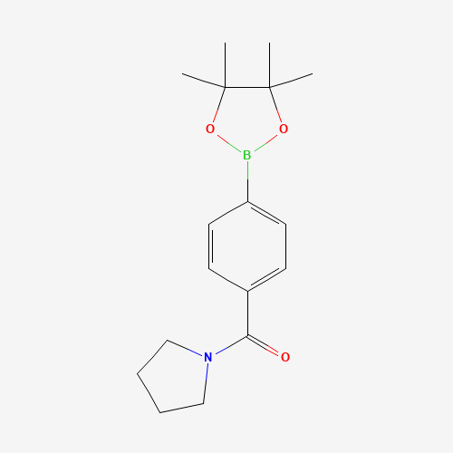 pyrrolidin-1-yl-[4-(4,4,5,5-tetramethyl-1,3,2-dioxaborolan-2-yl)phenyl]methanone (CAS: 1073353-55-5) - Related Chemical Product