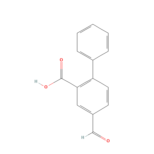 5-formyl-2-phenylbenzoic acid (CAS: 1093758-80-5) - Chemical Structure and Molecular Formula 
