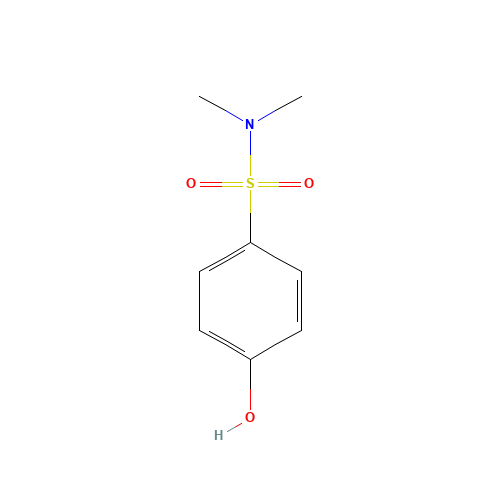 4-hydroxy-N,N-dimethylbenzenesulfonamide (CAS: 15020-57-2) - Chemical Structure and Molecular Formula 