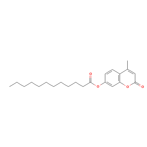 (4-methyl-2-oxochromen-7-yl) dodecanoate (CAS: 66185-71-5) - Chemical Structure and Molecular Formula 