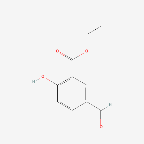 ethyl 5-formyl-2-hydroxybenzoate (CAS: 41489-78-5) - Chemical Structure and Molecular Formula 