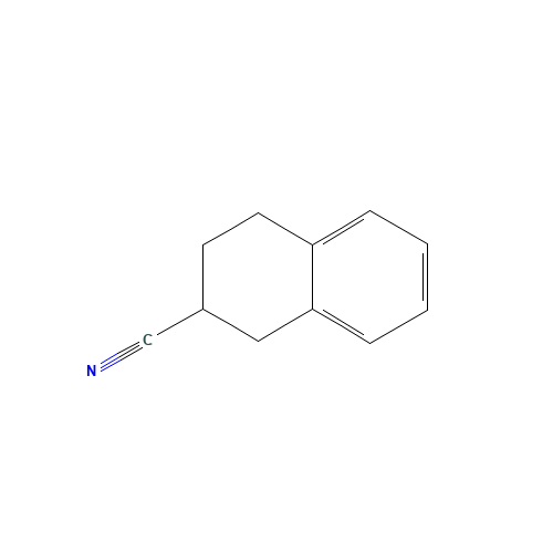1,2,3,4-tetrahydronaphthalene-2-carbonitrile (CAS: 51849-33-3) - Chemical Structure and Molecular Formula 