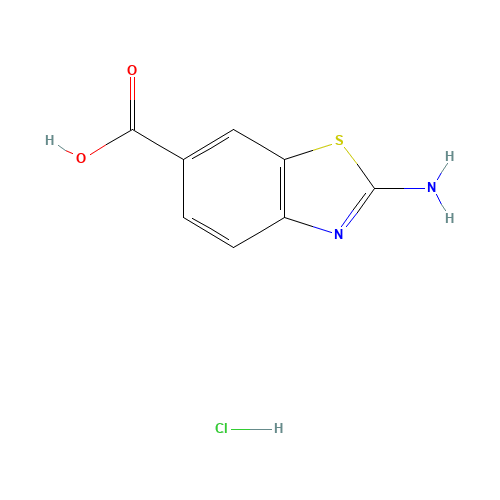 2-amino-1,3-benzothiazole-6-carboxylic acid;hydrochloride (CAS: 18330-76-2) - Chemical Structure and Molecular Formula 