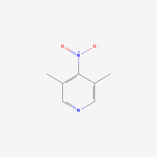 3,5-dimethyl-4-nitropyridine (CAS: 89693-88-9) - Chemical Structure and Molecular Formula 