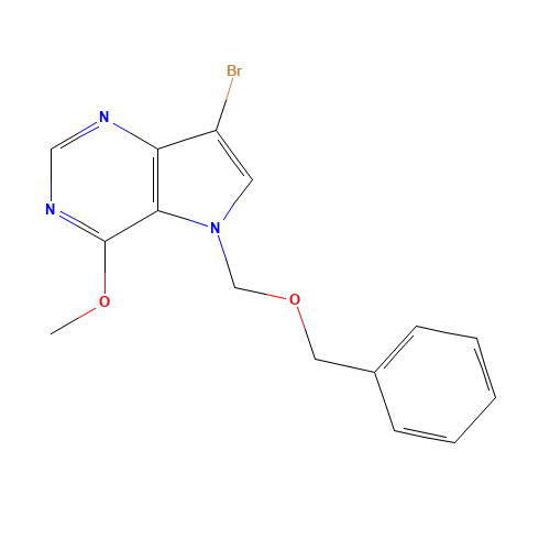 7-bromo-4-methoxy-5-(phenylmethoxymethyl)pyrrolo[3,2-d]pyrimidine (CAS: 299916-62-4) - Related Chemical Product