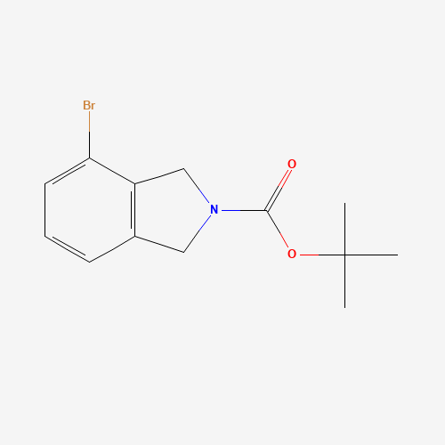 tert-butyl 4-bromo-1,3-dihydroisoindole-2-carboxylate (CAS: 1035235-27-8) - Chemical Structure and Molecular Formula 