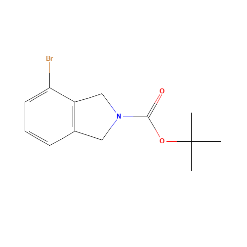tert-butyl 4-bromo-1,3-dihydroisoindole-2-carboxylate (CAS: 1035235-27-8) - Chemical Structure and Molecular Formula 