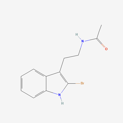 N-[2-(2-bromo-1H-indol-3-yl)ethyl]acetamide (CAS: 156997-99-8) - Chemical Structure and Molecular Formula 